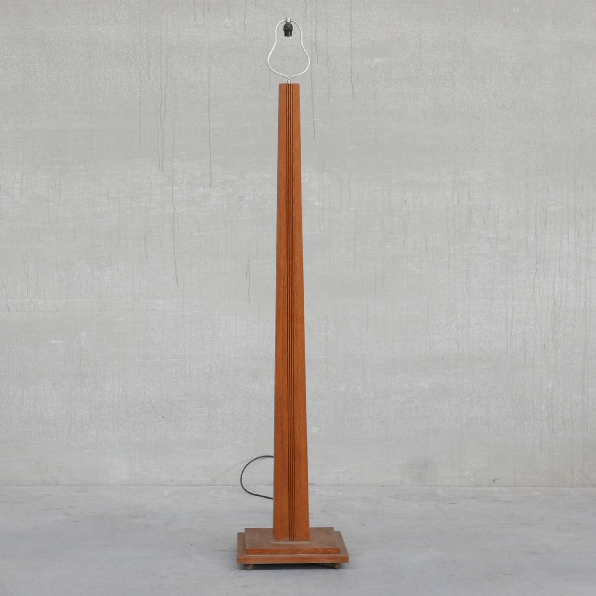 Lampadaire Art déco français chêne