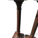 Pair of old fluted wooden pedestals