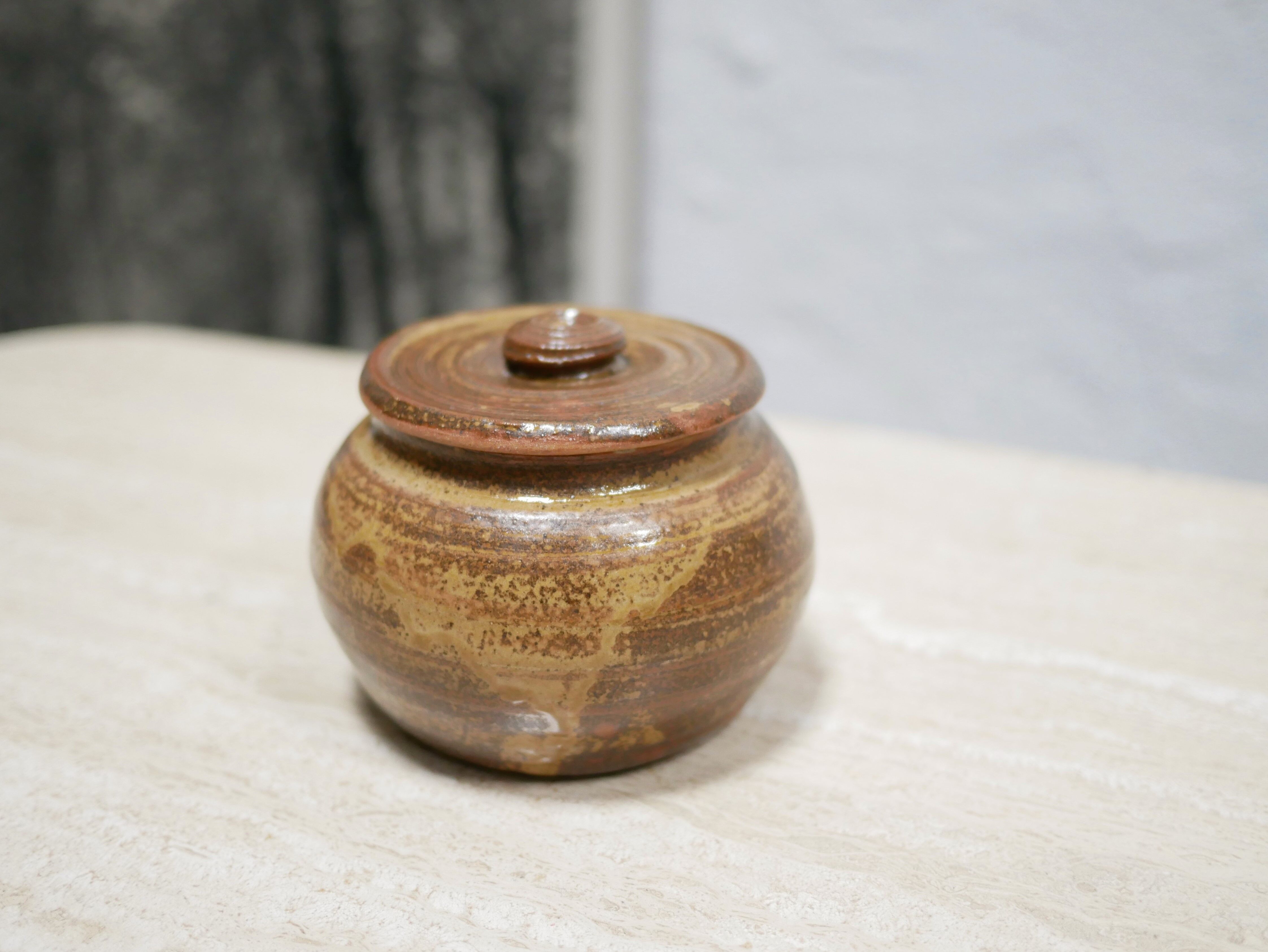 Vintage sandstone sugar pot