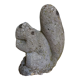Concrete animal squirrel garden statue