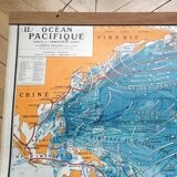 Pacific Ocean wall map