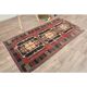 Red Vintage Turkish Oushak Handmade Woven Runner Rug 95x195