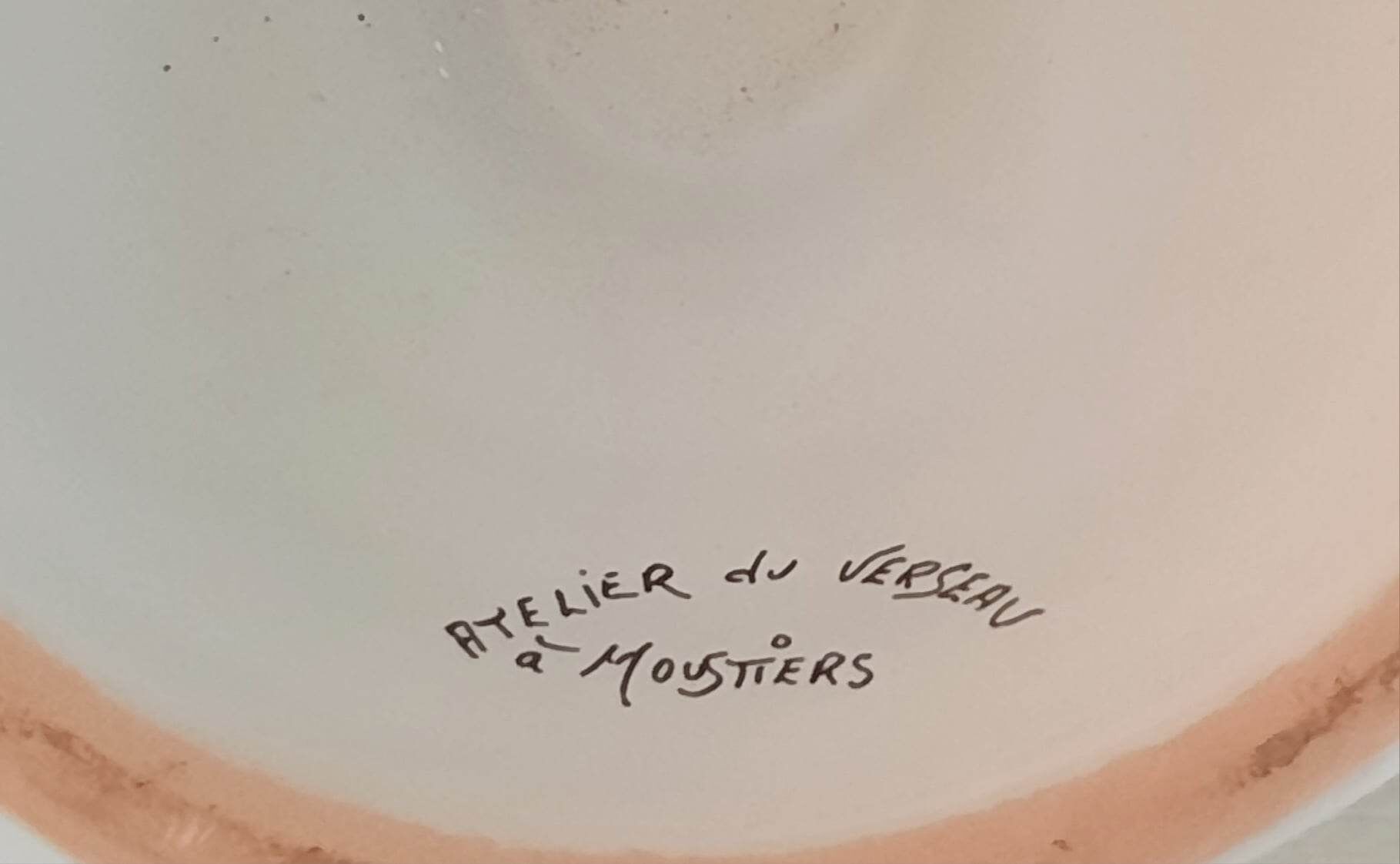 Apothecary pot "gentiane" in faience of moustiers