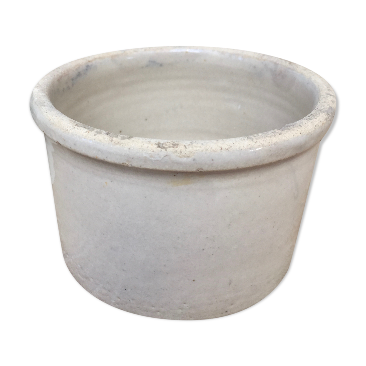 Natural glazed earth pot