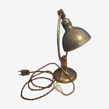 Brass bedside lamp