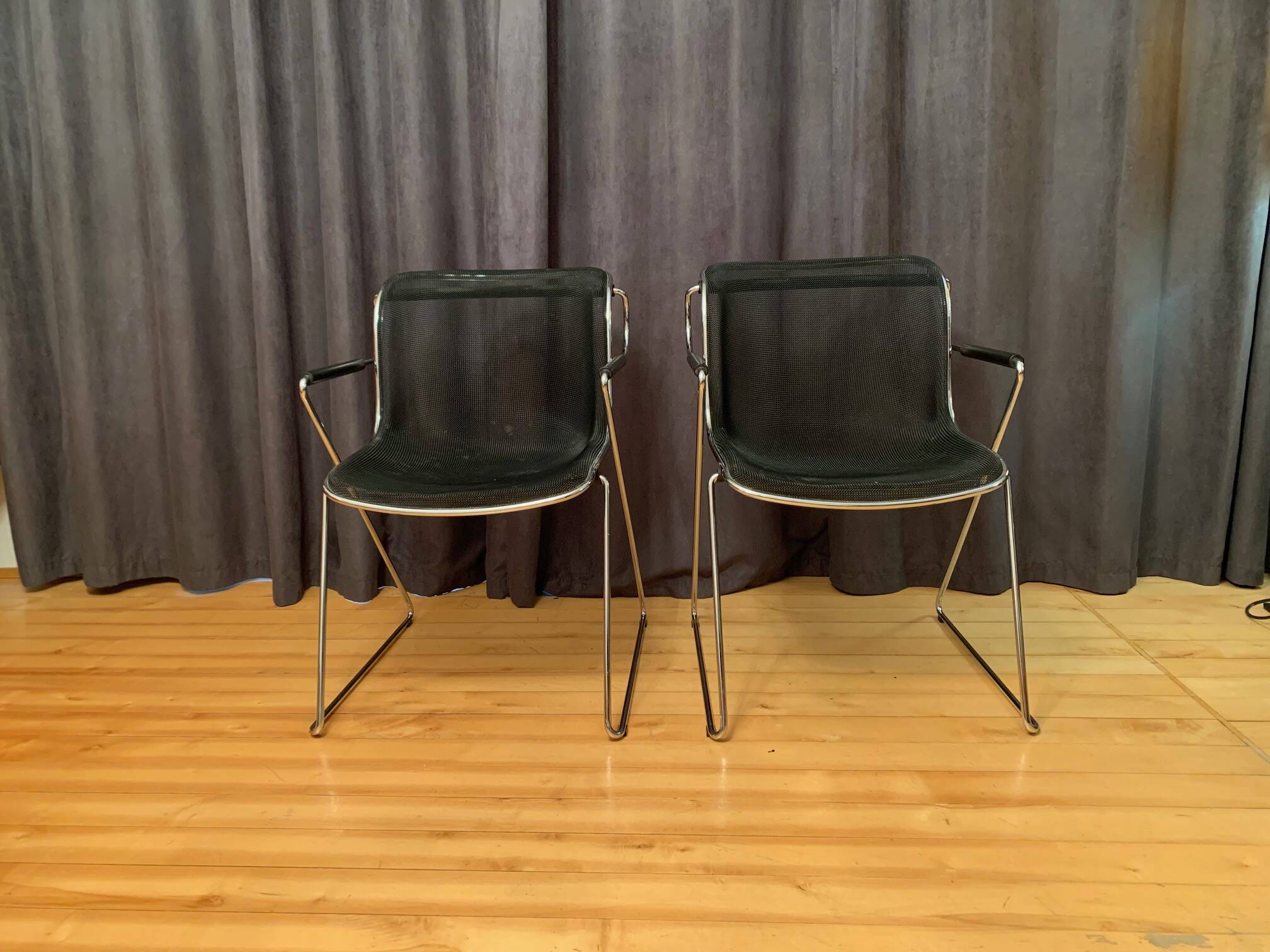 A pair of Penelope chairs by Charles Pollock, Castelli, Italy, 1980s