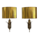 Pair of neoclassical wall sconces corn ear model Maison Charles Paris