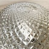 Vintage curved glass ceiling lamp