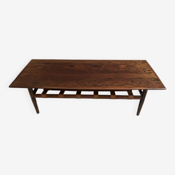 Table basse en palissandre Grete Jalk pour Glostrup Danemark 1960