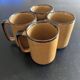Service de 4 mugs décor floral