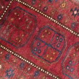 Handmade vintage Afghan Baluch rug 63cm x 109cm 1950s - 1С1169