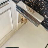 Mirrored top and silver metal handles