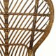 Vintage wicker lounge chair, italian 1950s