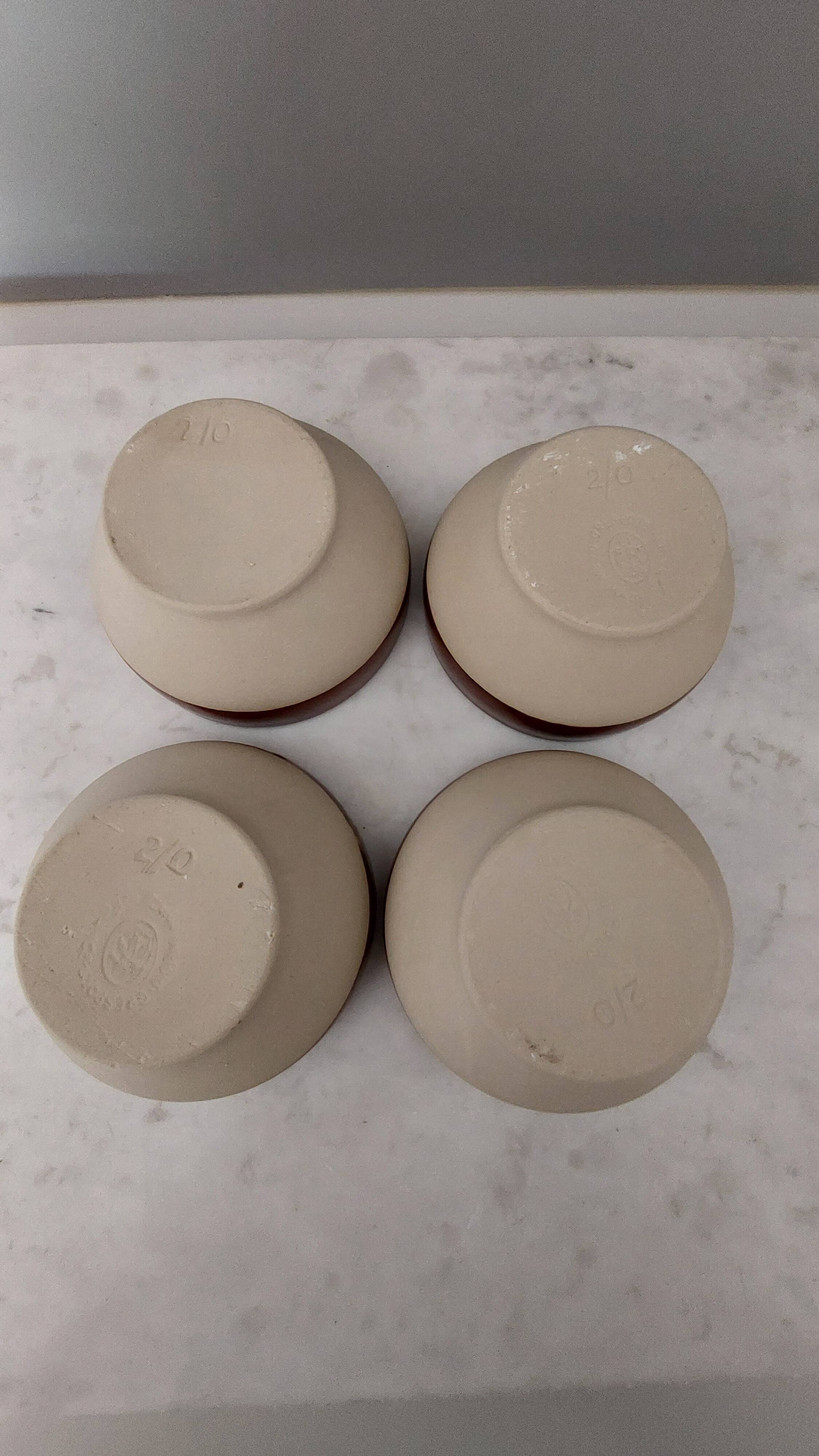 4 petits bols tamponné DIGOIN