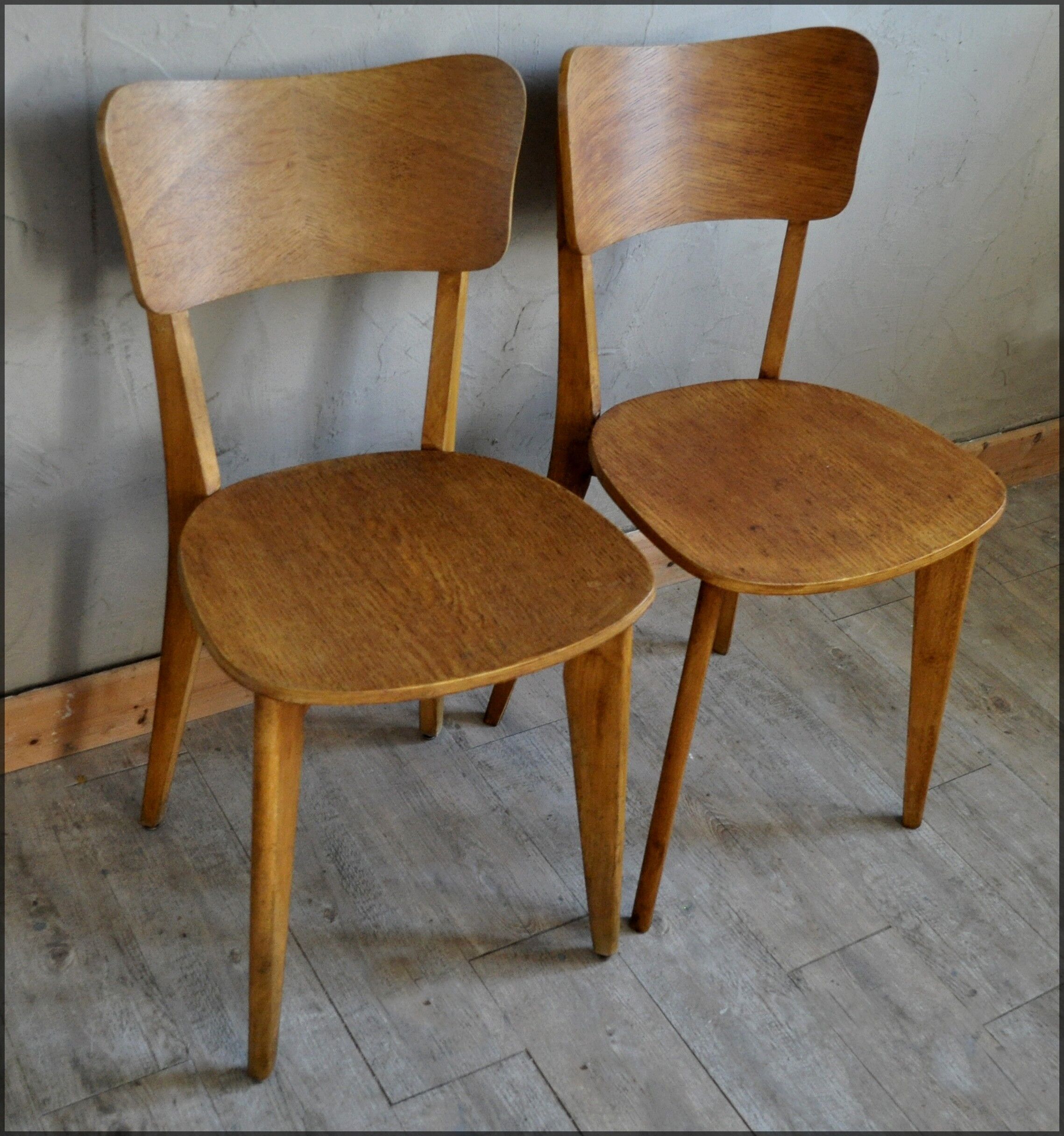 Paire de chaises vintages anciennes