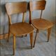 Paire de chaises vintages anciennes