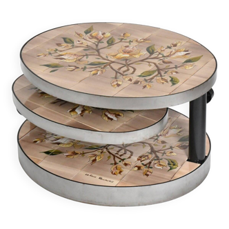 Vintage coffee table by Georges Pelletier for La Roue in Vallauris 1970.