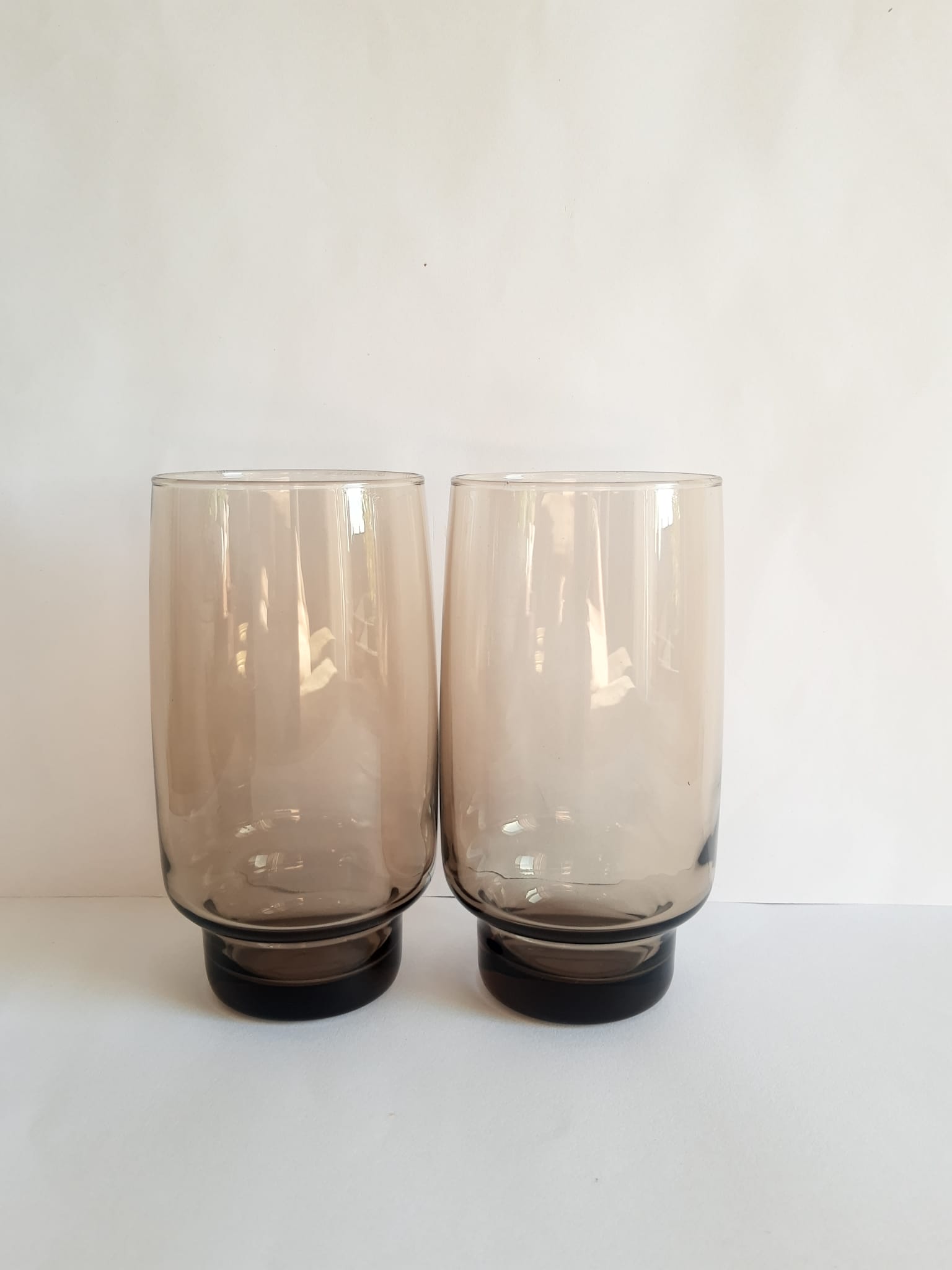 Duo of vintage 70s smoked glasses