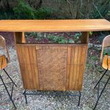 Bar with 4 Arthur Umanoff chairs