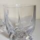Five vintage crystal whiskey glasses