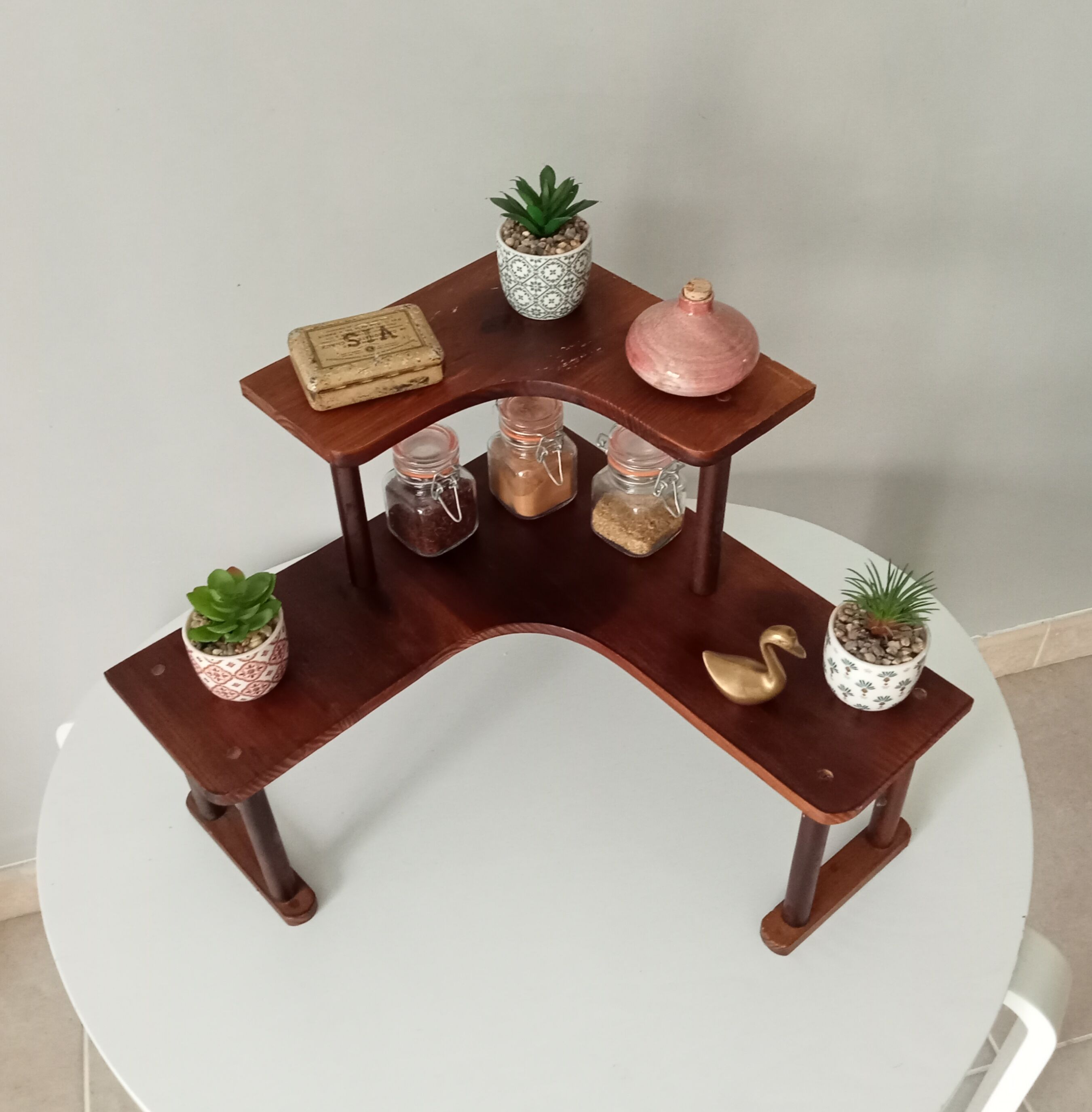 Vintage wooden shelf