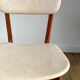 Pair of scandinavian chairs in skaï 50s