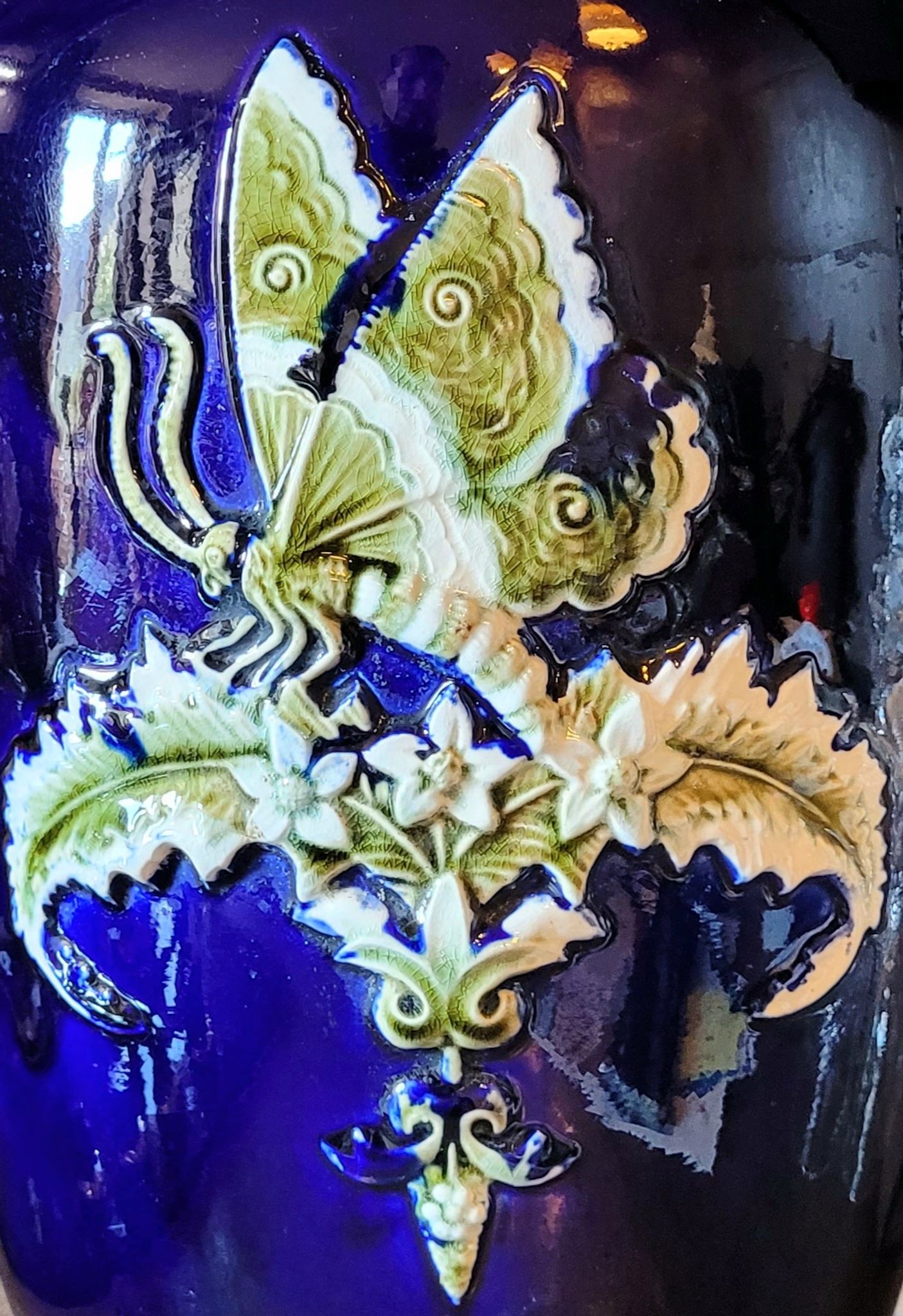 Vase en céramique Art Nouveau 1900