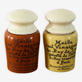 Pair of mustard jars Mesh
