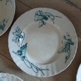 10 antique ironstone dinner plates