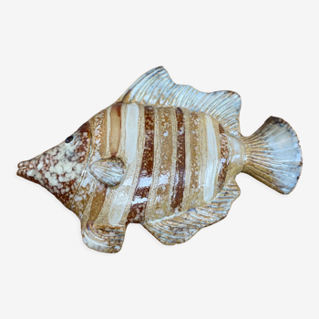 Wall-mounted ceramic fish