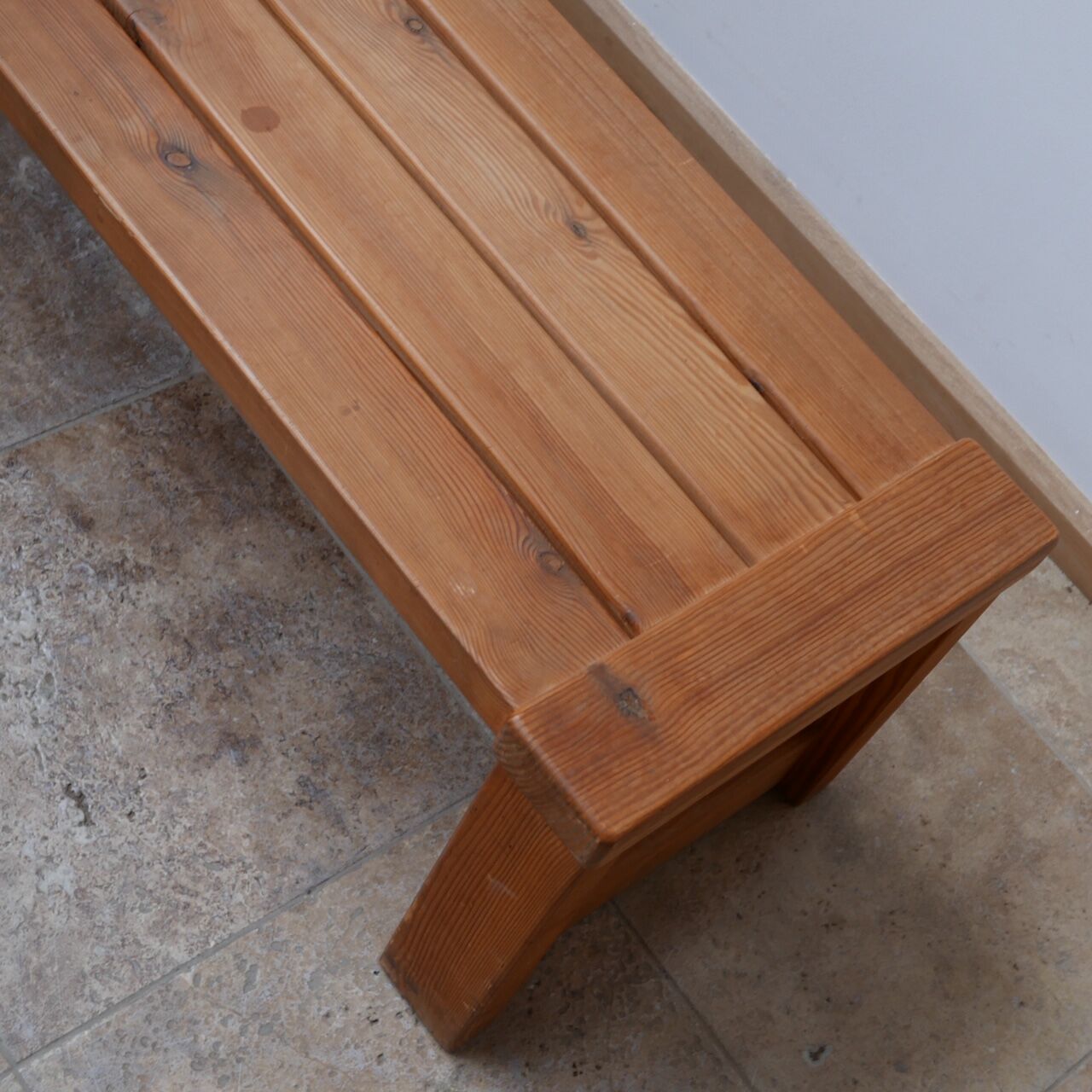 Swedish pine mid-century bench