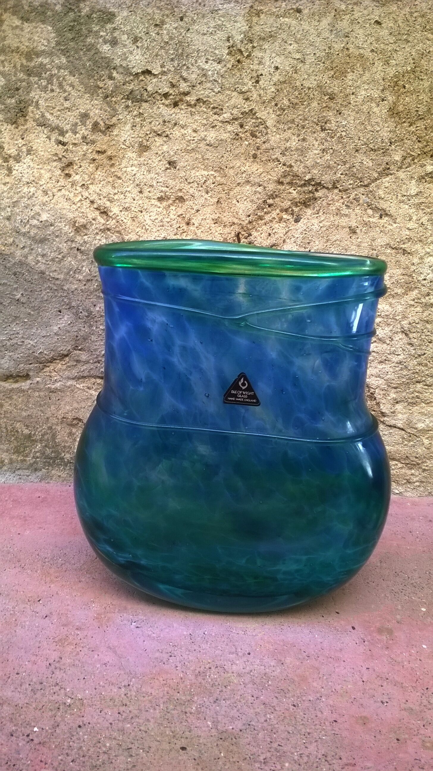 Vase has flower decoration