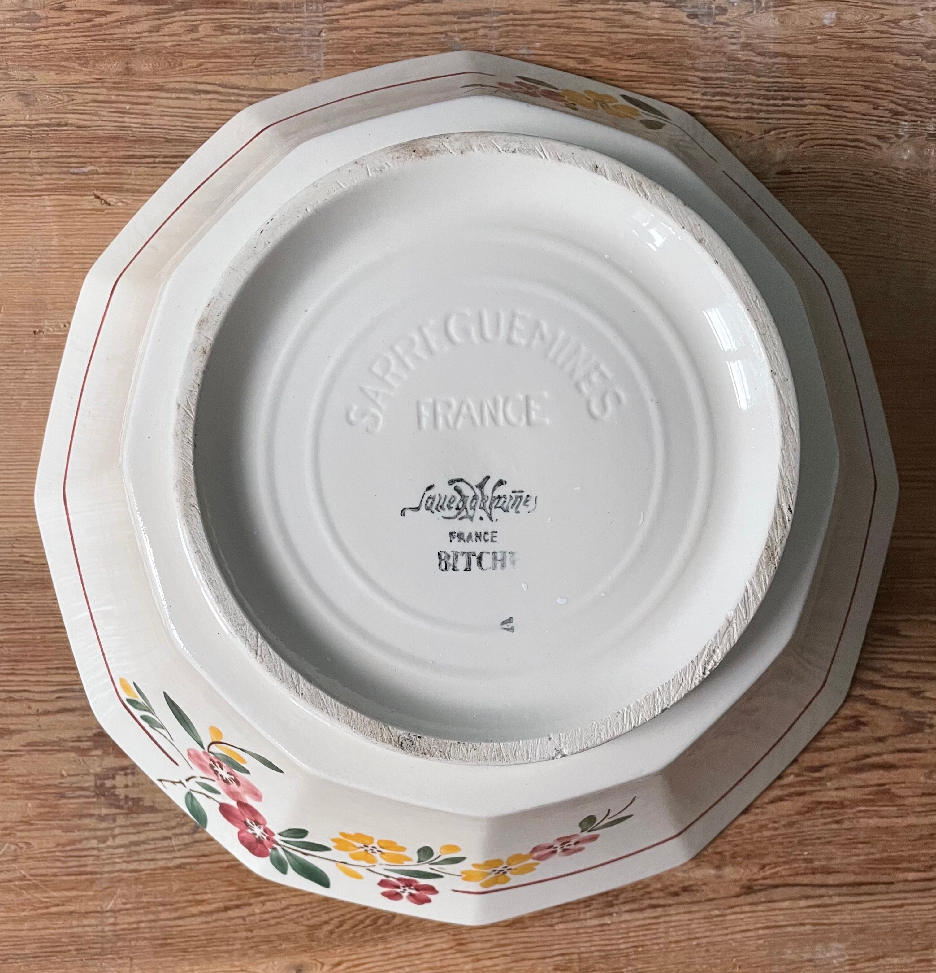 Salad bowl Sarreguemines France, Bitche model