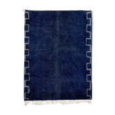 Tapis marocain moderne bleu foncé 180x240cm