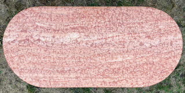 Large oval table marble top