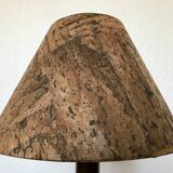 Wood and cork lamp