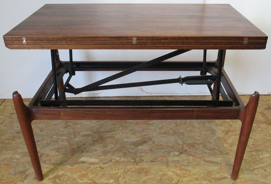 Table transformable system  rosewood
