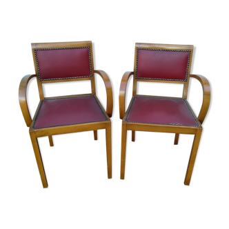 Pair of bridge chairs