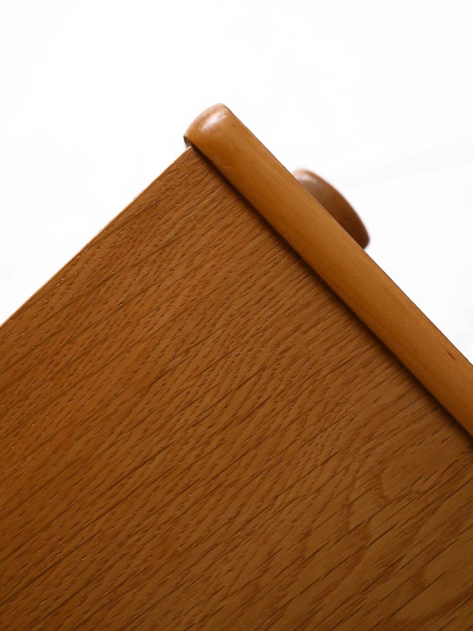 Vintage Scandinavian Oak Bedside Table, 1950s/60s