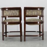1920s pair of bentwood armchairs, Czechoslovakia