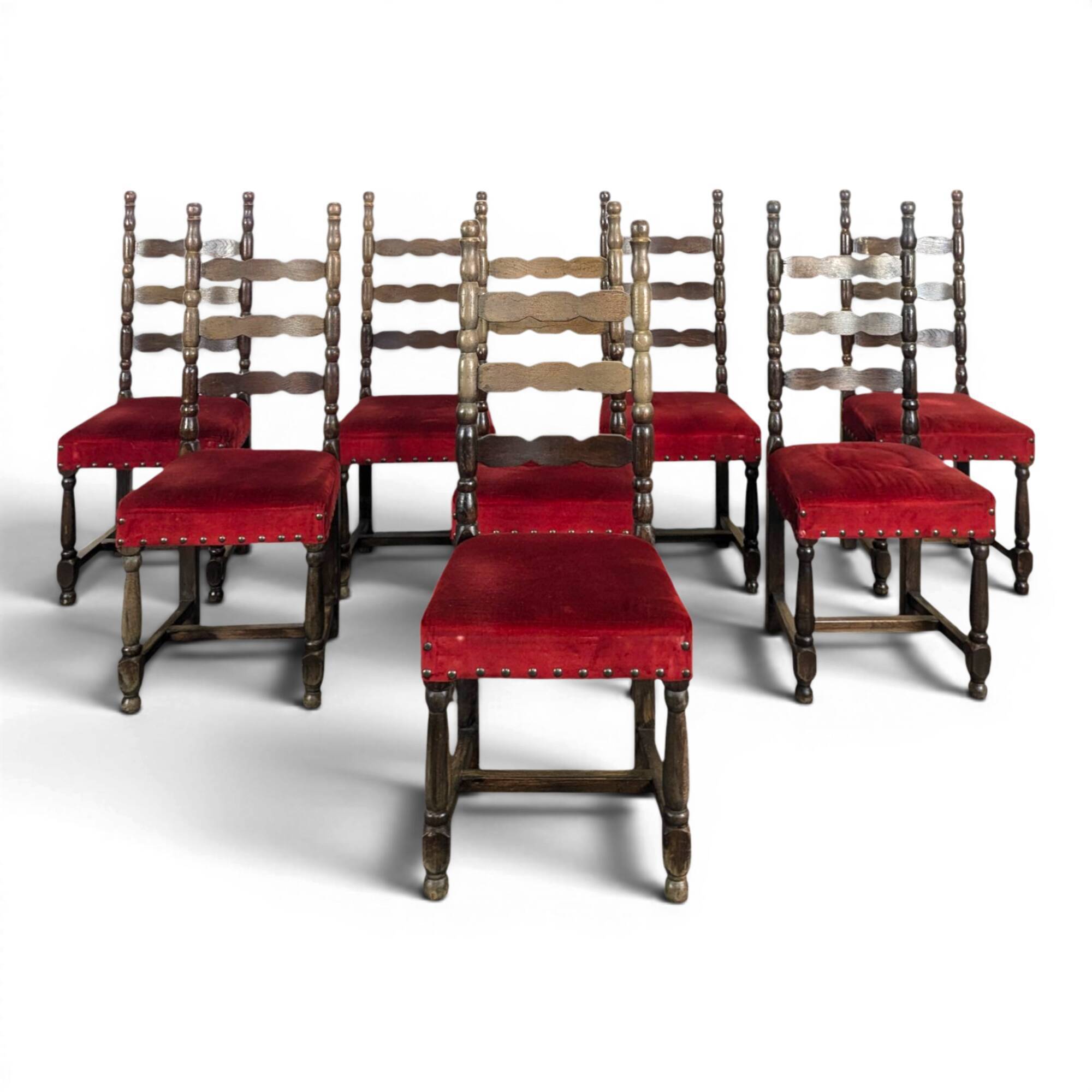Série de 8 chaises espagnoles
