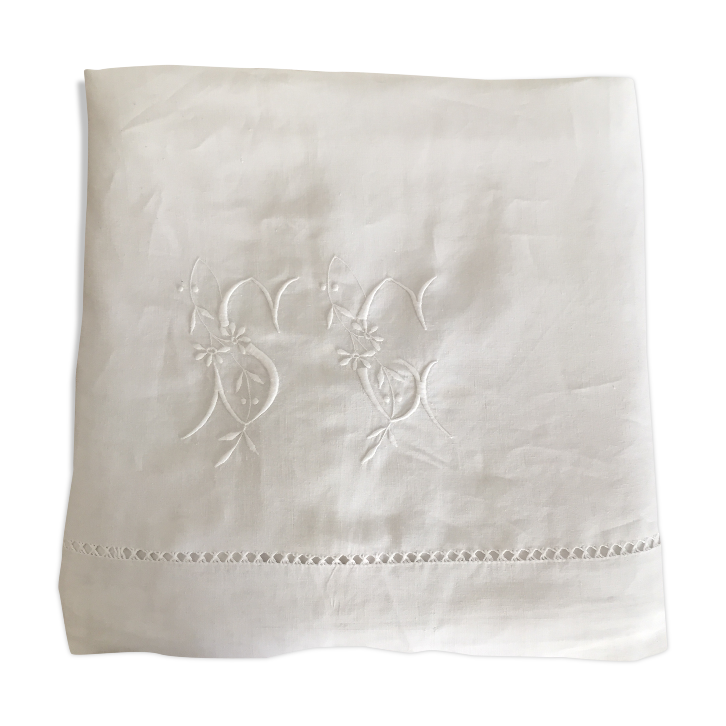 One of the sheets of Lady Germaine's kit, monogram