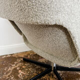 B7041 Armchair in Grey Boucle from Zakłady Przemysłu Meblarskiego Radomsko, 1970s