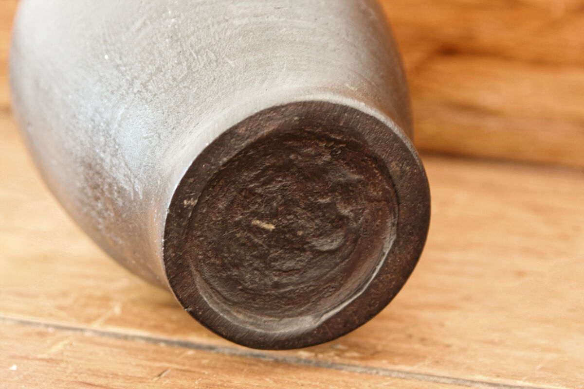 Black ceramic pitcher