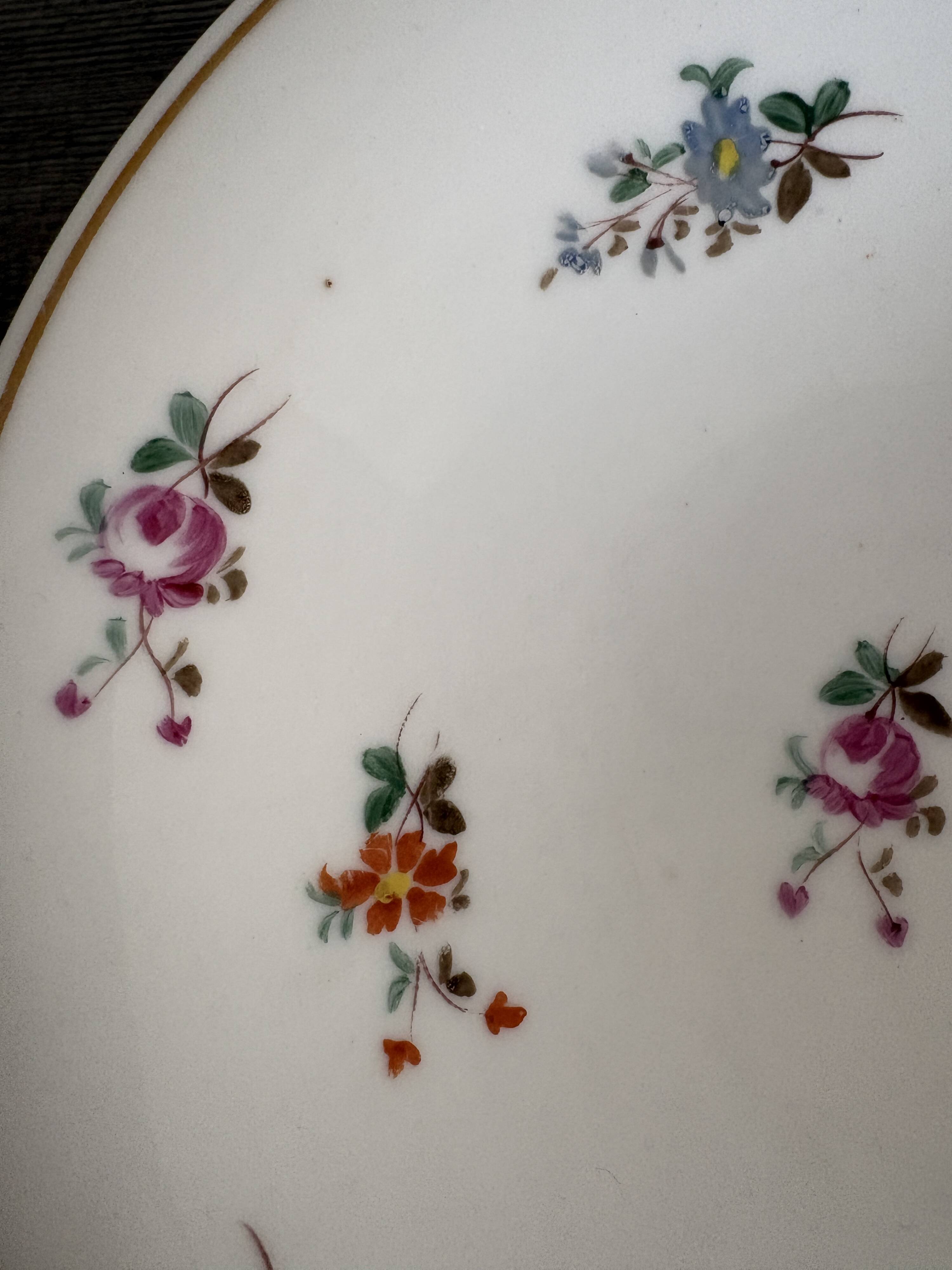 Low compote in Paris porcelain