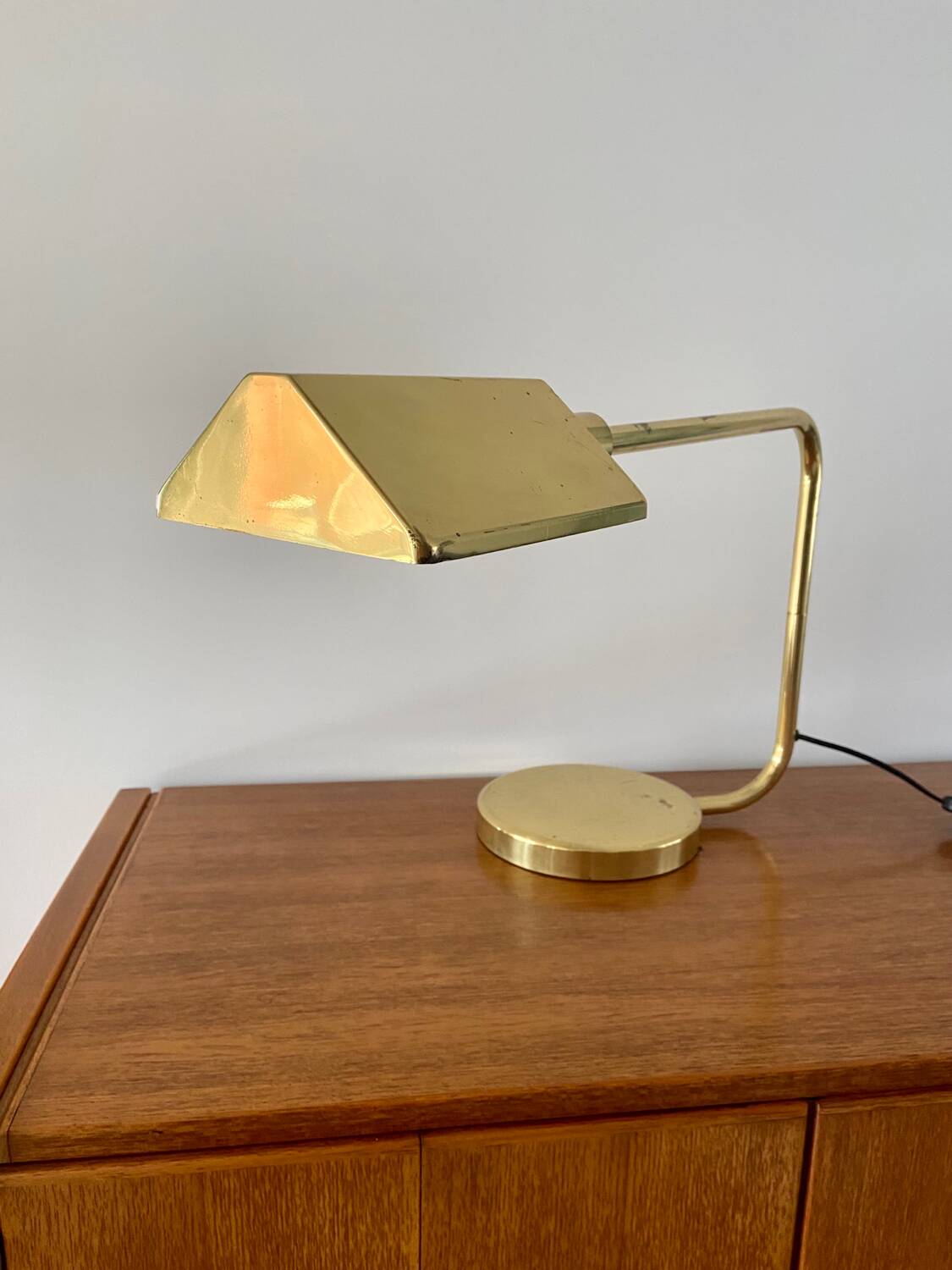 Brass desk lamp