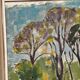 Original Swedish Oil on Panel - 'Forest Path'  – Unsigned Vintage & Framed