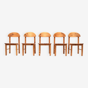 Suite de 5 chaises Rainer Daumiller des années 1970