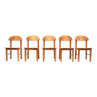 Suite de 5 chaises Rainer Daumiller des années 1970