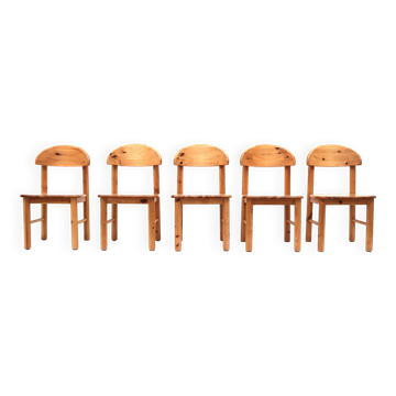 Suite de 5 chaises Rainer Daumiller des années 1970